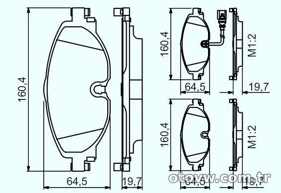 BOSCH 0986495347 Fren Disk Balata - BOSCH - 0986495347