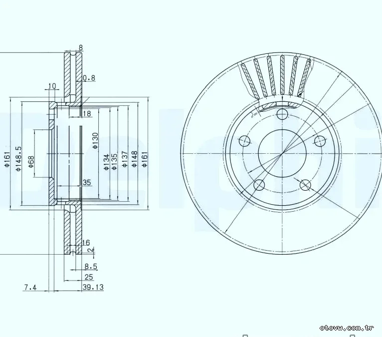 DELPHI BG2745 Fren Disk Ayna - DELPHI - BG2745