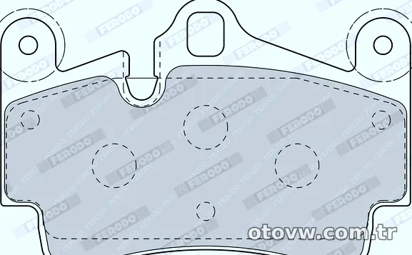 FERODO FDB1627 Fren Disk Balata - FERODO - FDB1627