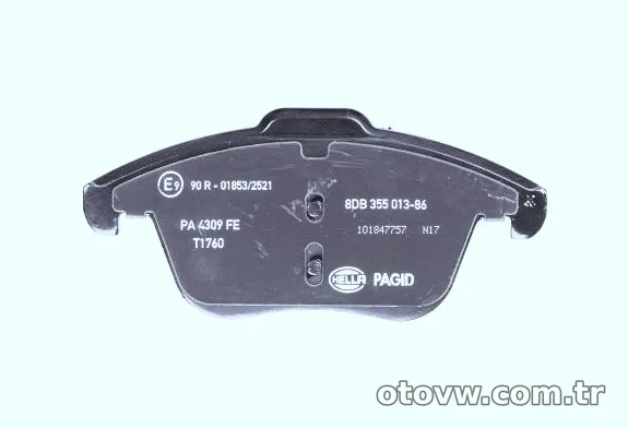 HELLA PAGID 8DB355013861 Fren Disk Balata - HELLA PAGID - 8DB355013861