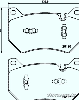HELLA PAGID 8DB355040151 Fren Disk Balata - HELLA PAGID - 8DB355040151