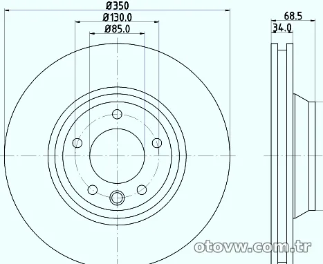 HELLA PAGID 8DD355109781 Fren Disk Ayna - HELLA PAGID - 8DD355109781