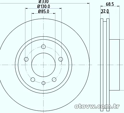 HELLA PAGID 8DD355128041 Fren Disk Ayna - HELLA PAGID - 8DD355128041