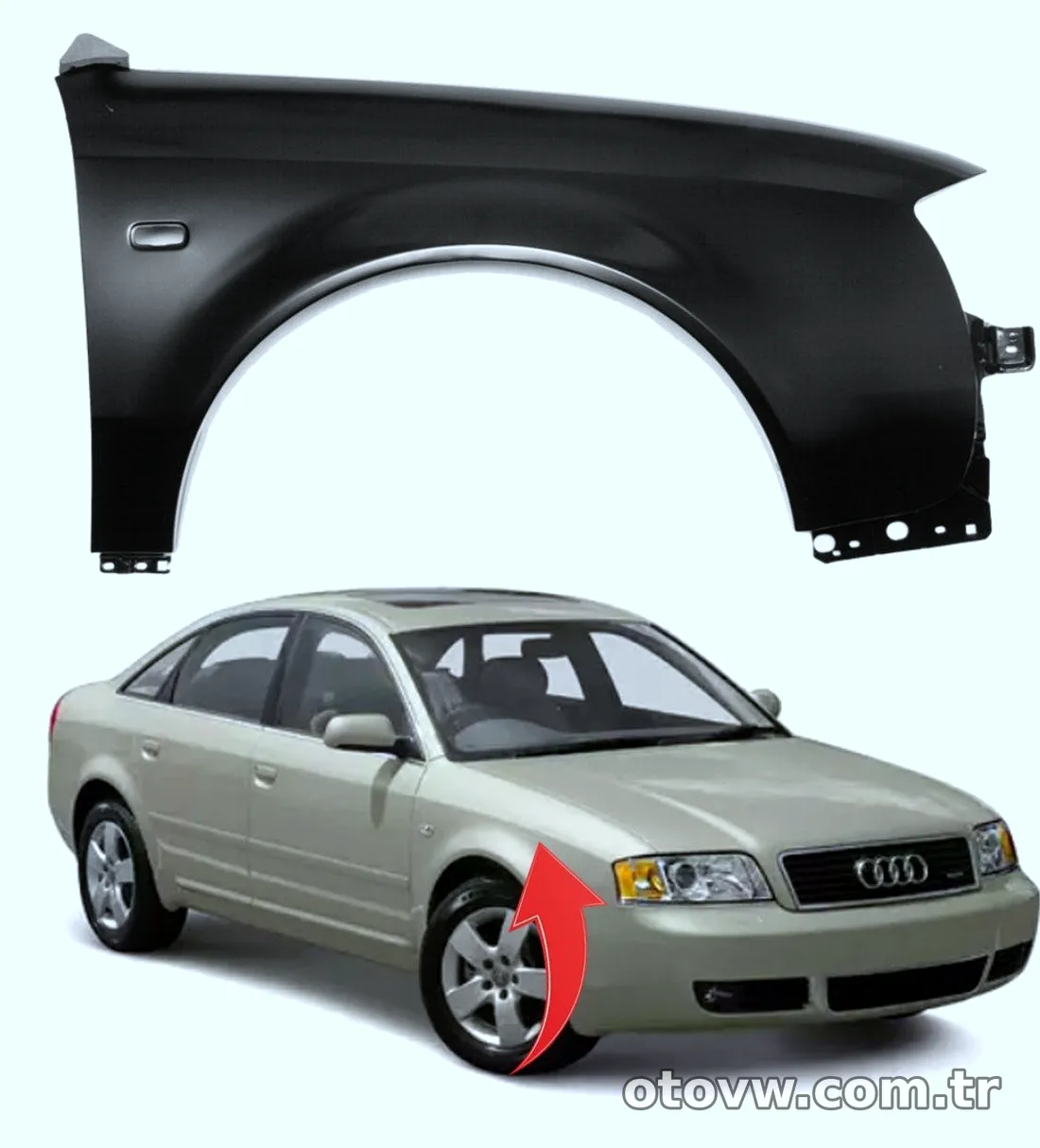 Çamurluk Sağ Ön - Audi - A6 2002 > – İTHAL – 4B0821106B” loading=”lazy” /></figure>
<p class=
