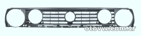 Ön Panjur Siyah Çift Farlı - Volkswagen - Golf 2 1984 - 1991 - İTHAL - 191853653F 01C