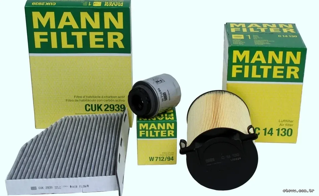 Audi A3 1.4 TFSI (CAX) Filtre Seti (Yakıt Hariç) Mann Marka - MANN - MAN.C14130 / MAN.W712-94 / MAN.CUK2939 ,1