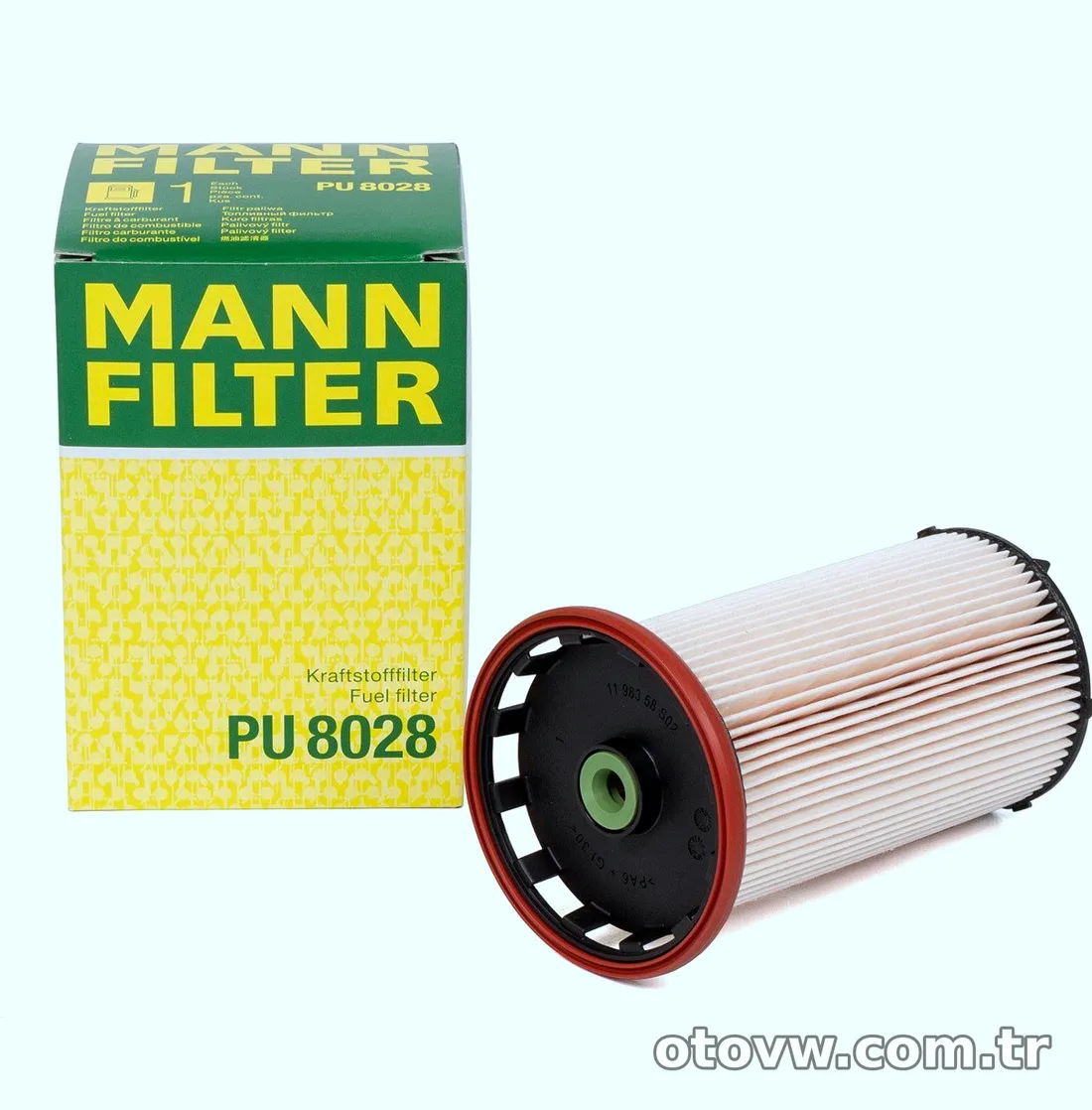 MANN PU8028 | Volkswagen Polo 2017 Model Sonrası 1.6 TDI Mazot Filtresi Golf7 A3 Leon Octavia Passat Tiguan - MANN - MAN