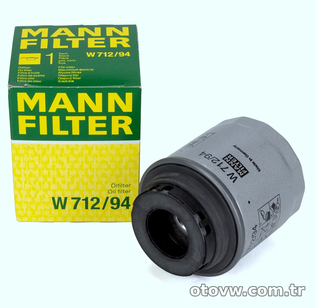 MANN W712-94 | Yağ Filtresi Volkswagen Golf 6 CBZB Golf VI Jetta IV Polo Passat Tiguan A3 Ibiza Fabia Octavia - MANN - M