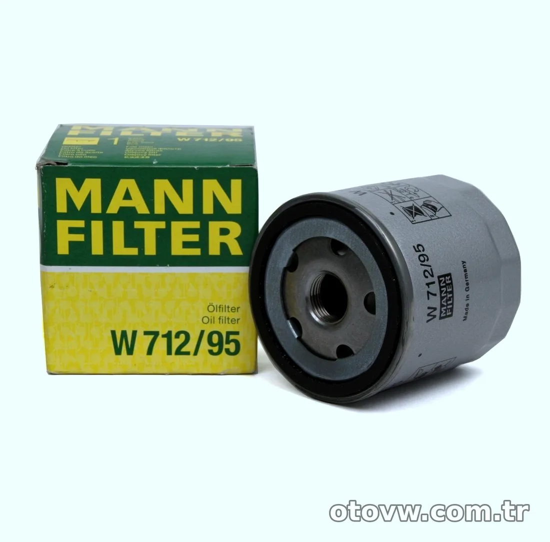 MANN W712-95 | Audi A3 2016 Model Sonrası 1.0 TFSI Yağ Filtresi | VW-Audi-Seat-Skoda Uyumlu - MANN - MAN.W712-95 ,8