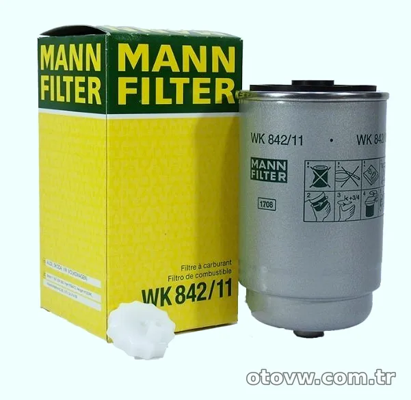 MANN WK842-11 | Audi A4 94-01 1.9 TDI AJM Mazot Filtresi - MANN - MAN.WK842-11 ,2