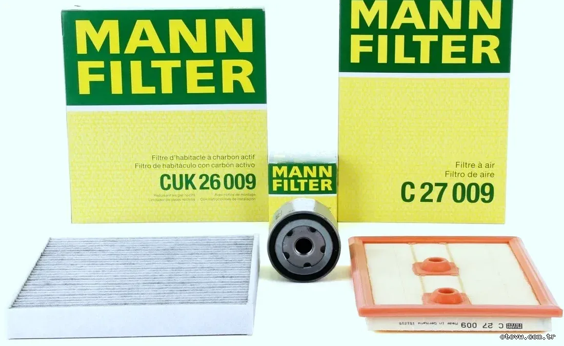 Volkswagen Passat 1.4 TSI BlueMotion Periyodik Bakım Filtre Seti Mann Marka - MANN - MAN.C27009 / MAN.W712-95 / MAN.CUK2