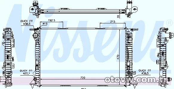 NISSENS 60318 Su Radyatörü - NISSENS - 60318
