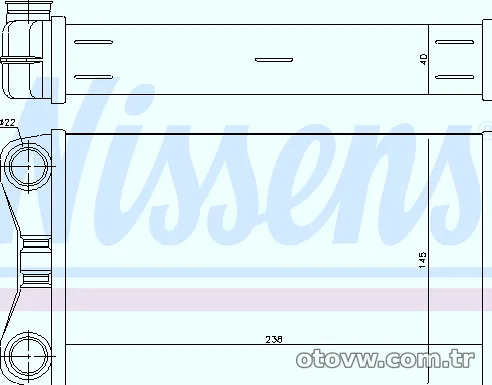 NISSENS 70226 Kalorifer Radyatörü - NISSENS - 70226