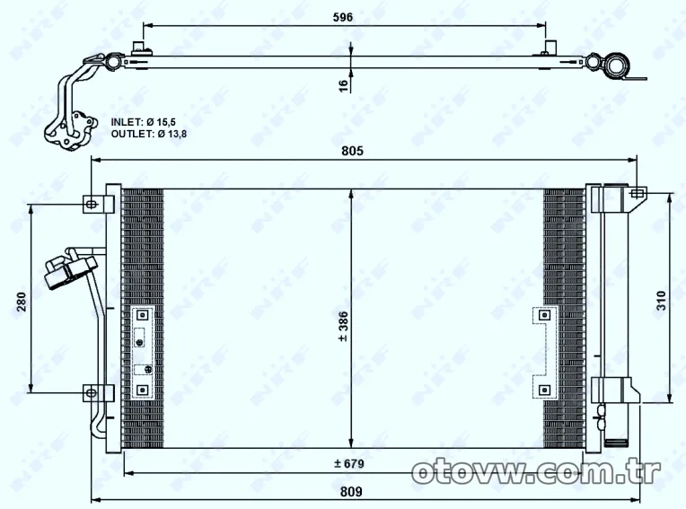 NRF 35639 Klima Radyatörü - NRF - 35639