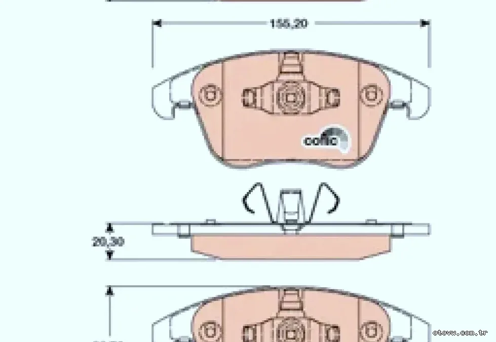 ON FREN BALATASI TIGUAN 07>18 PASSAT 13> ALHAMBRA 10> Q3 11>18 - TRW - TRW GDB1762