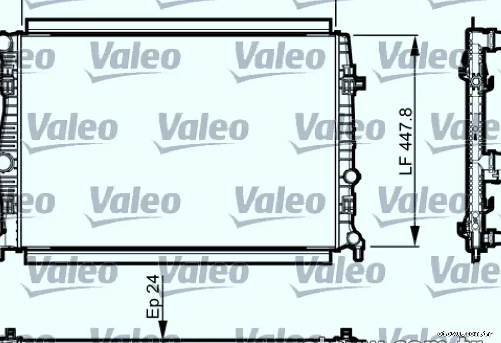 MOTOR SU RADYATORU ( 650X414X24 ) GOLF VII LEON OCTAVIA 13> A3 17> 1.0 1.2 1.4TSI - Valeo - VALEO 735556