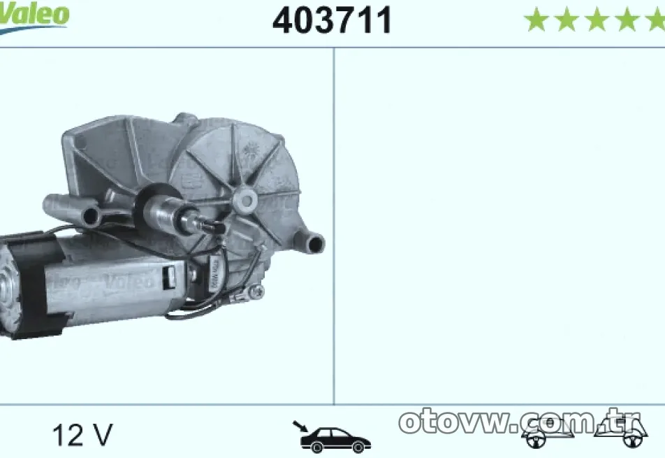 SILECEK MOTORU (ARKA) VW PASSAT (73 88) - Valeo - VALEO 403711
