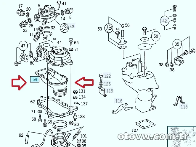 YERLİ 1021410990 | Mercedes W124 Kasa 102 Motor Ördek Lastiği - YERLİ - YER.1021410990