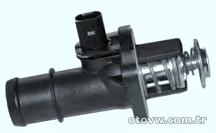 Termostat Elektrikli - AVU - Motor - 1.6 TDİ - Octavia - 2001 - 2011 - BEHR - 06A121114-12
