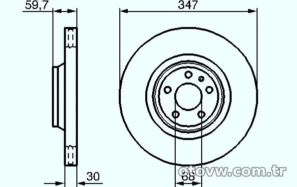 BOSCH 0986479260 Fren Disk Ayna - BOSCH - 0986479260