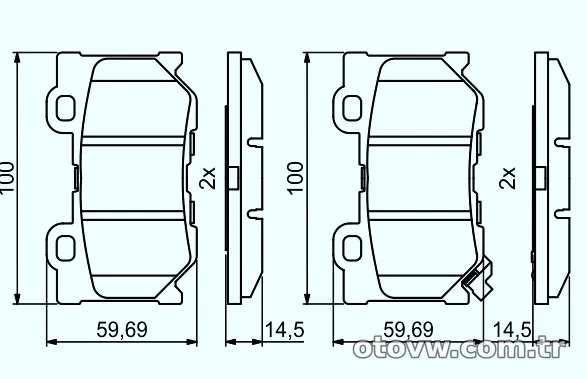 BOSCH 0986494863 Fren Disk Balata - BOSCH - 0986494863