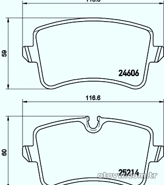 BREMBO P85118 Fren Disk Balata - BREMBO - P85118