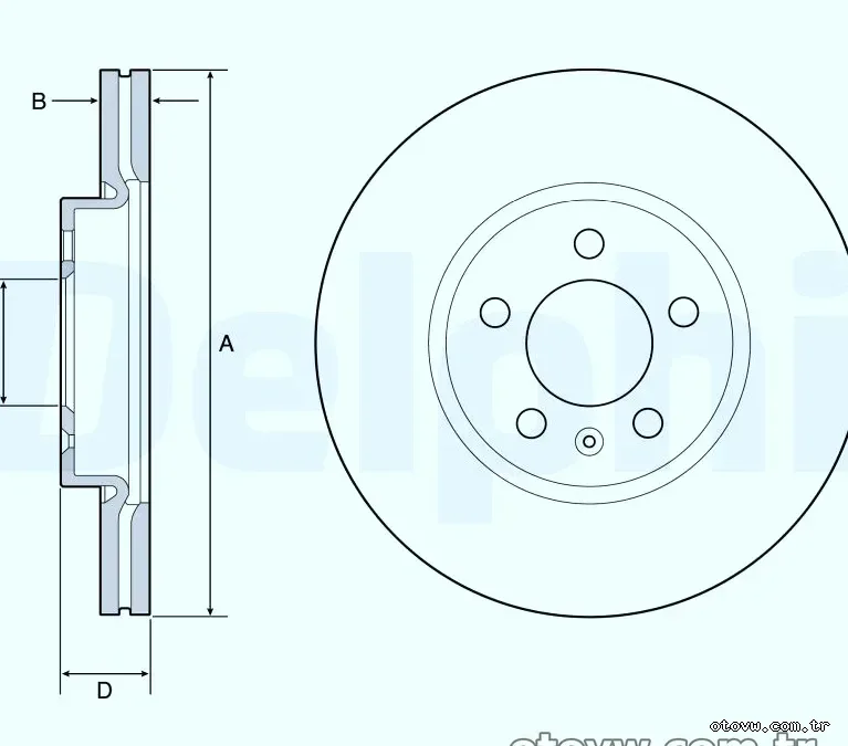 DELPHI BG4965C Fren Disk Ayna - DELPHI - BG4965C