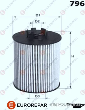 EUROREPAR E149120 Yağ Filtresi - EUROREPAR - E149120