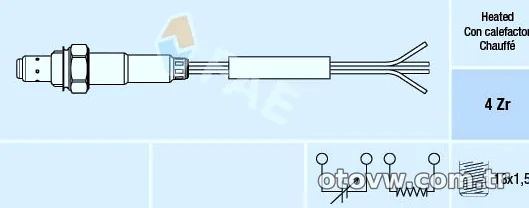 FAE 77004 Oksijen (Lambda) Sensörü - FAE - 77004