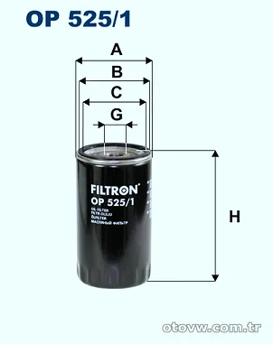 FILTRON OP5251 Yağ Filtresi - FILTRON - OP5251