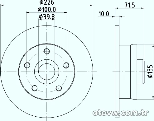 HELLA PAGID 8DD355102751 Fren Disk Ayna - HELLA PAGID - 8DD355102751