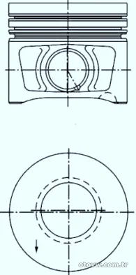 KOLBENSCHMIDT 40387600 Piston - KOLBENSCHMIDT - 40387600