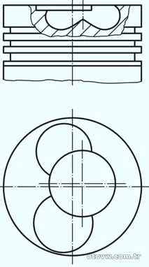 MAHLE 0305700 Piston - MAHLE - 0305700