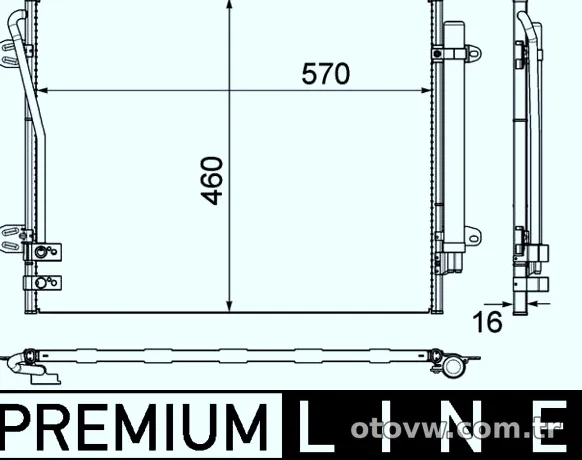 MAHLE AC734000P Klima Radyatörü - MAHLE - AC734000P
