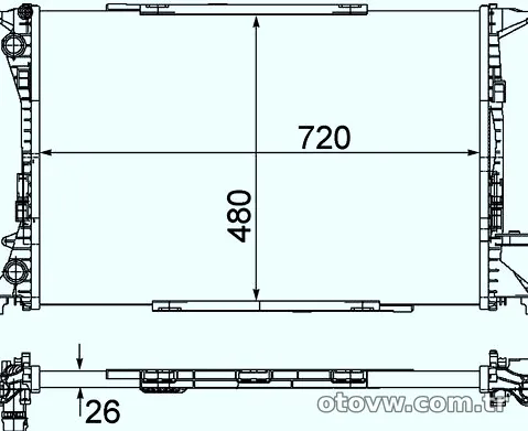 MAHLE CR1060000P Su Radyatörü - MAHLE - CR1060000P