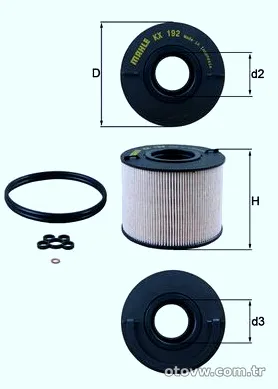 MAHLE KX192D Yakıt Filtresi - MAHLE - KX192D