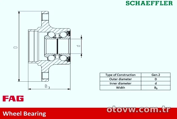 Schaeffler FAG 713611130 Porya Rulmanı - Schaeffler FAG - 713611130
